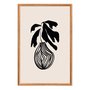 Quadro Decorativo Vaso De Planta Minimalista Japonês Estilo Japandi