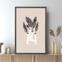 Quadro Decorativo Vaso Moderno Com Folhas Estilo Japandi