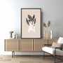 Quadro Decorativo Vaso Moderno Com Folhas Estilo Japandi