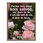 Quadro Decorativo Versículo Bíblico Efésios 2:8