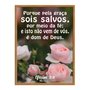 Quadro Decorativo Versículo Bíblico Efésios 2:8