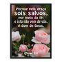 Quadro Decorativo Versículo Bíblico Efésios 2:8