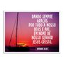 Quadro Decorativo Versículo Bíblico Efésios 5:20