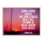 Quadro Decorativo Versículo Bíblico Efésios 5:20