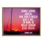 Quadro Decorativo Versículo Bíblico Efésios 5:20