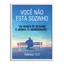 Quadro Decorativo Versículo Bíblico Hebreus 13.5