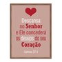 Quadro Decorativo Versículo Bíblico Salmos 37:4