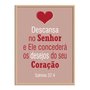 Quadro Decorativo Versículo Bíblico Salmos 37:4