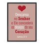 Quadro Decorativo Versículo Bíblico Salmos 37:4