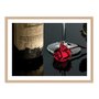 Quadro Decorativo Vinho e Rosa