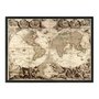 Quadro Decorativo Vintage Mapa do Mundo