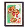 Quadro Decorativo Vintage Pizza Authentic Italian