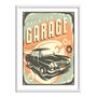Quadro Decorativo Vintage Premium Garage Service