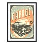 Quadro Decorativo Vintage Premium Garage Service