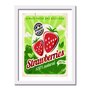Quadro Decorativo Vintage Strawberries 100% Natural