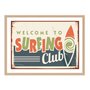 Quadro Decorativo Welcome Surfing Club