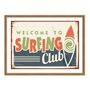 Quadro Decorativo Welcome Surfing Club