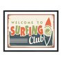 Quadro Decorativo Welcome Surfing Club