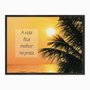 Quadro em Tela Canvas A Vida Fica Melhor na Praia