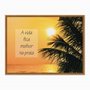 Quadro em Tela Canvas A Vida Fica Melhor na Praia