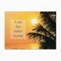 Quadro em Tela Canvas A Vida Fica Melhor na Praia