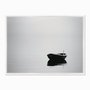 Quadro em Tela Canvas Barco à Deriva Preto e Branco