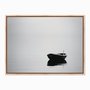 Quadro em Tela Canvas Barco à Deriva Preto e Branco