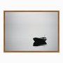 Quadro em Tela Canvas Barco à Deriva Preto e Branco