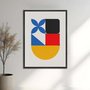 Quadro Em Tela Canvas Bauhaus Formas Coloridas