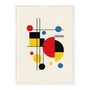Quadro Em Tela Canvas Bauhaus Formas Coloridas