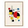 Quadro Em Tela Canvas Bauhaus Formas Coloridas