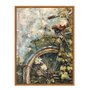 Quadro Em Tela Canvas Bicicleta Pintura Texturizada Vintage Farmhouse