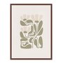 Quadro Em Tela Canvas Botânica Abstrata Estilo Japandi