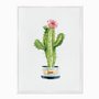 Quadro em Tela Canvas Cactus em Vaso Love