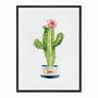 Quadro em Tela Canvas Cactus em Vaso Love