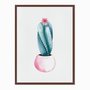 Quadro em Tela Canvas Cactus em Vaso Rosa