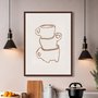 Quadro Em Tela Canvas Canecas De Café Assimétricas Estilo Japandi