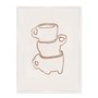 Quadro Em Tela Canvas Canecas De Café Assimétricas Estilo Japandi