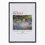 Quadro em Tela Canvas Canteiro de Íris no Jardim em Giverny de Claude Monet