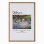 Quadro em Tela Canvas Canteiro de Íris no Jardim em Giverny de Claude Monet