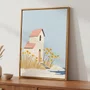 Quadro Em Tela Canvas Casa de Verão Estilo Modern Heritage