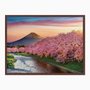 Quadro em Tela Canvas Cerejeiras no Monte Fuji
