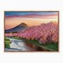 Quadro em Tela Canvas Cerejeiras no Monte Fuji