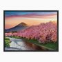 Quadro em Tela Canvas Cerejeiras no Monte Fuji