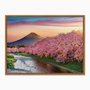 Quadro em Tela Canvas Cerejeiras no Monte Fuji
