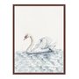 Quadro Em Tela Canvas Cisne No Lago Vintage Farmhouse