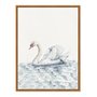 Quadro Em Tela Canvas Cisne No Lago Vintage Farmhouse