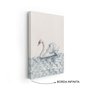 Quadro Em Tela Canvas Cisne No Lago Vintage Farmhouse