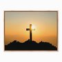Quadro em Tela Canvas Cruz nas Montanhas