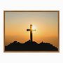Quadro em Tela Canvas Cruz nas Montanhas
